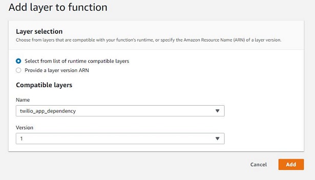 Adding Layers to Lambda Function